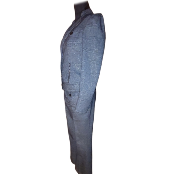 Retro 2-piece Pant Suit M vintage RARE - Picture 9 of 13